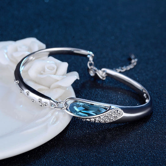 S925 Sterling Silver Crystal Bracelet