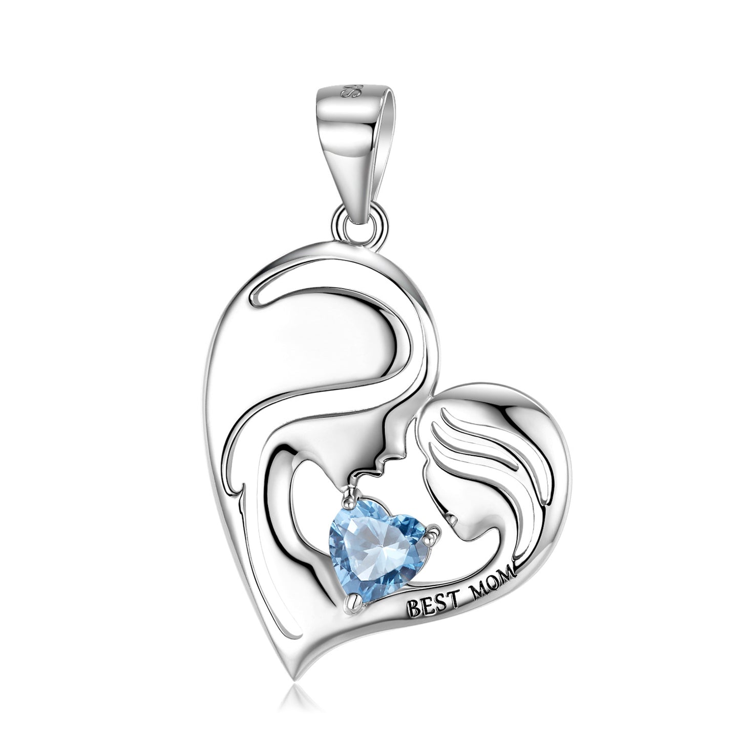 S925 Sterling Silver Best Mom Necklace